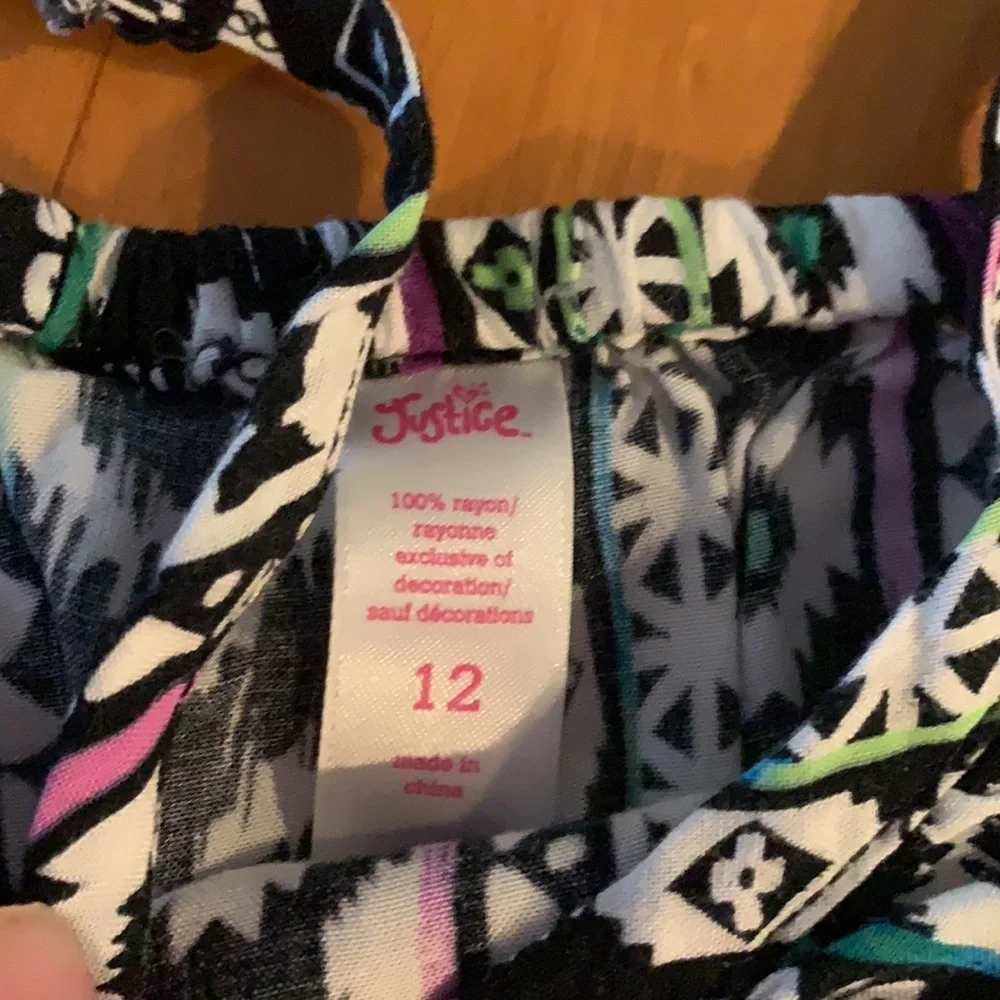 Justice size 12 cute romper